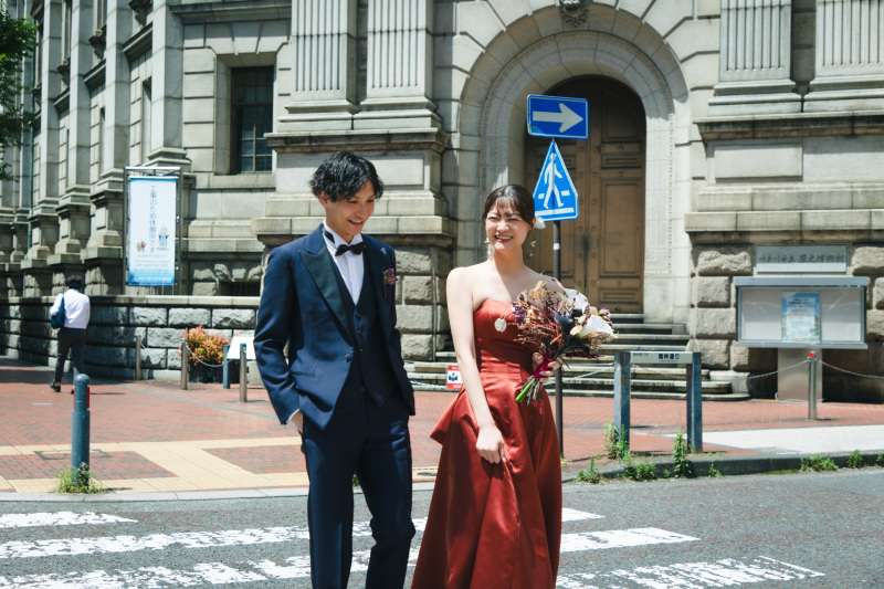 馬車道ロケーションでカッコよく