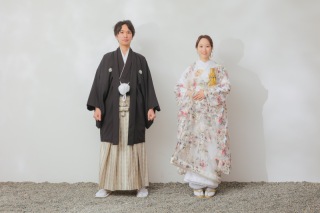 レースの着物で可愛く撮影♡