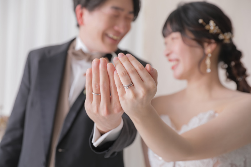 お二人らしいスタジオ撮影！