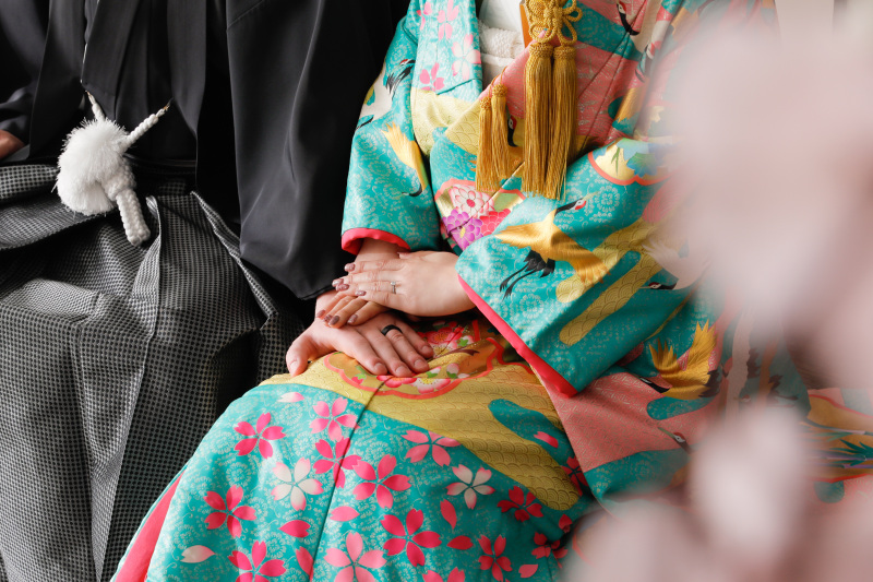 屋内庭園でお二人らしく！