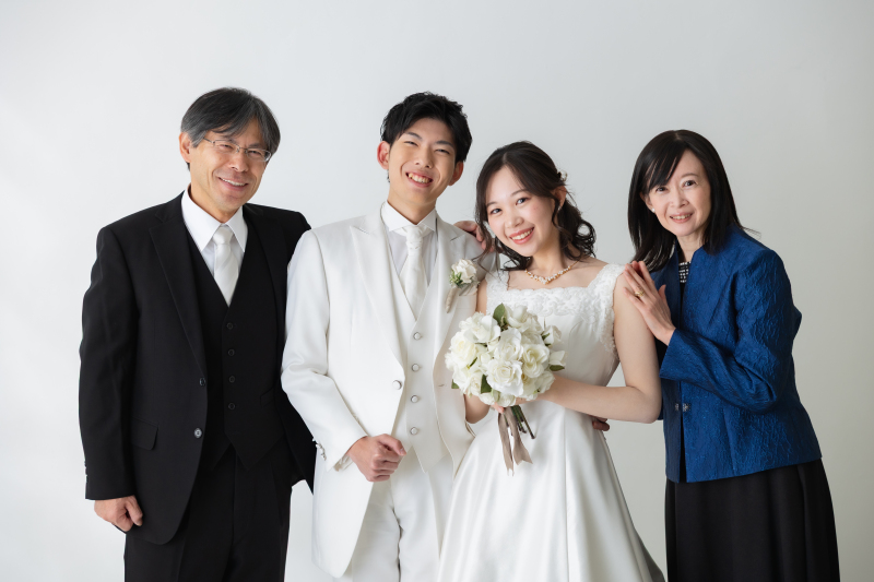 お二人らしいスタジオ撮影!