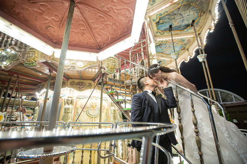 和装×洋装で叶える特別な一日〜大仙公園と光の遊園地でのロケーション撮影〜