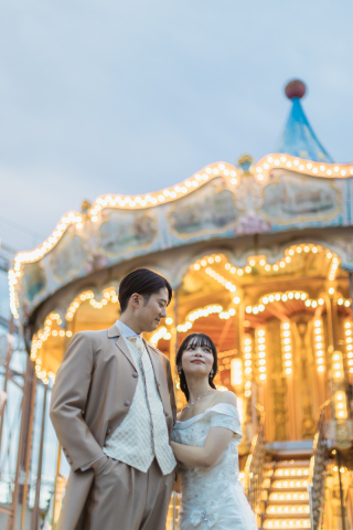 夜の遊園地ロケーション!