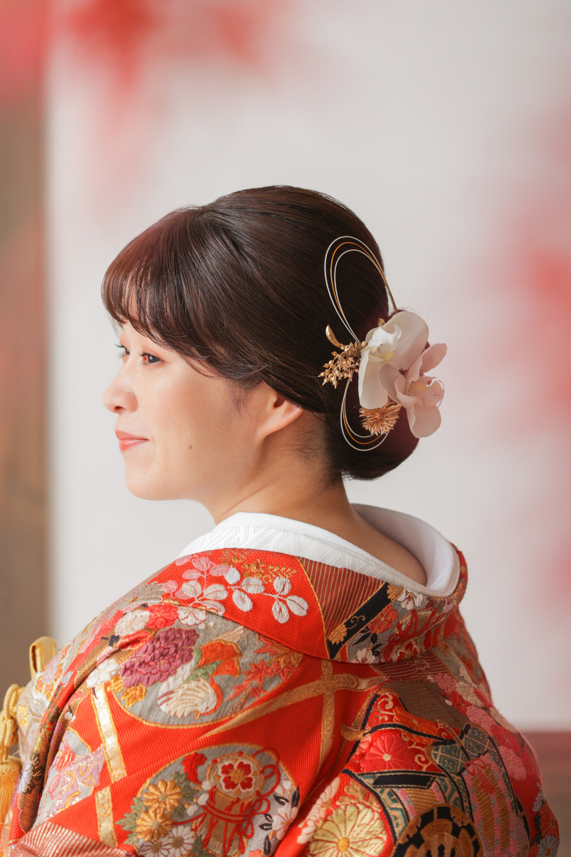 秋感満載!屋内スタジオで和装撮影!