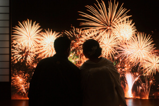 屋内庭園とマーブルビーチ!