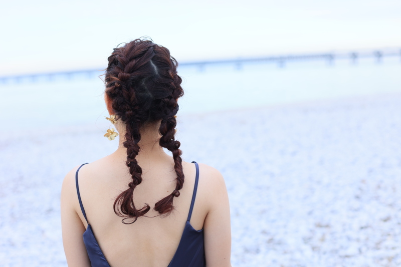 個性的ヘアスタイル