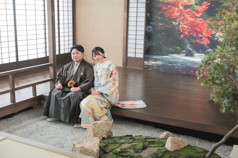 彩り豊かな和装スタジオフォト