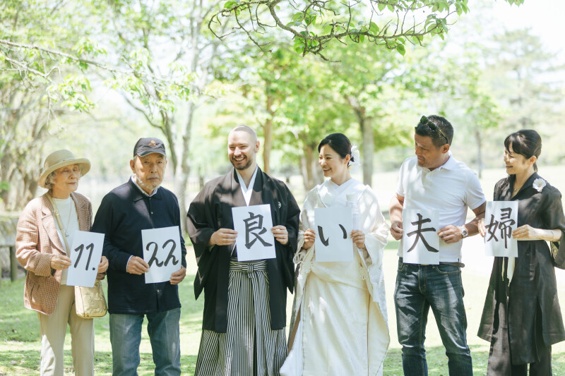 奈良での和装前撮り！鹿との触れ合いも楽しめる素敵な一日