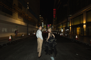 なんば夜ロケ×和装スタジオ