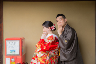 和装×洋装で叶える特別な一日〜大仙公園と光の遊園地でのロケーション撮影〜