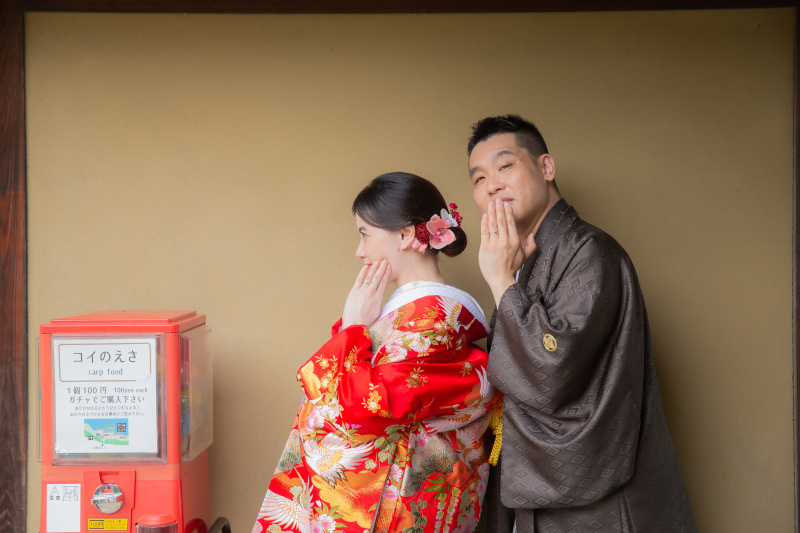 和装×洋装で叶える特別な一日〜大仙公園と光の遊園地でのロケーション撮影〜