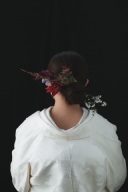 生花ヘアアレンジ