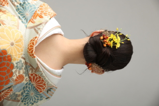 個性派和装ヘアスタイル♪