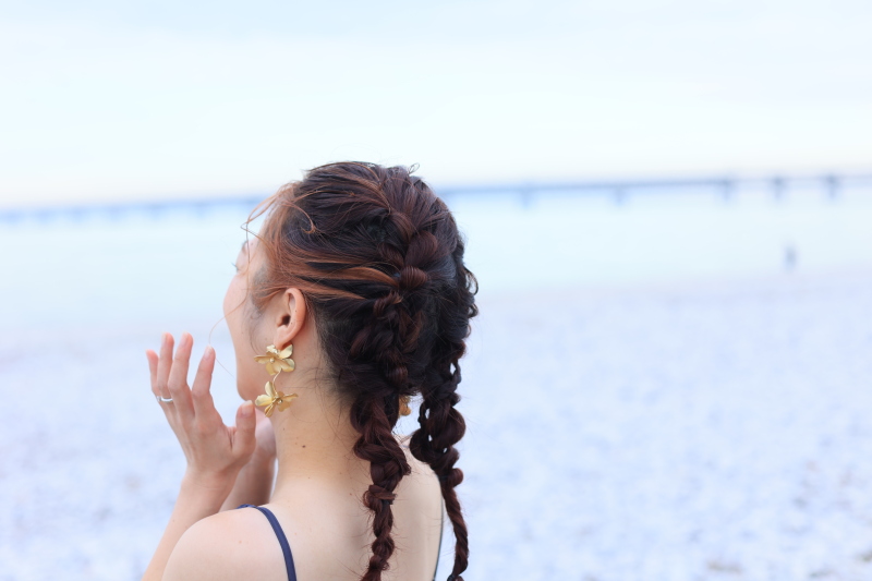 個性的ヘアスタイル