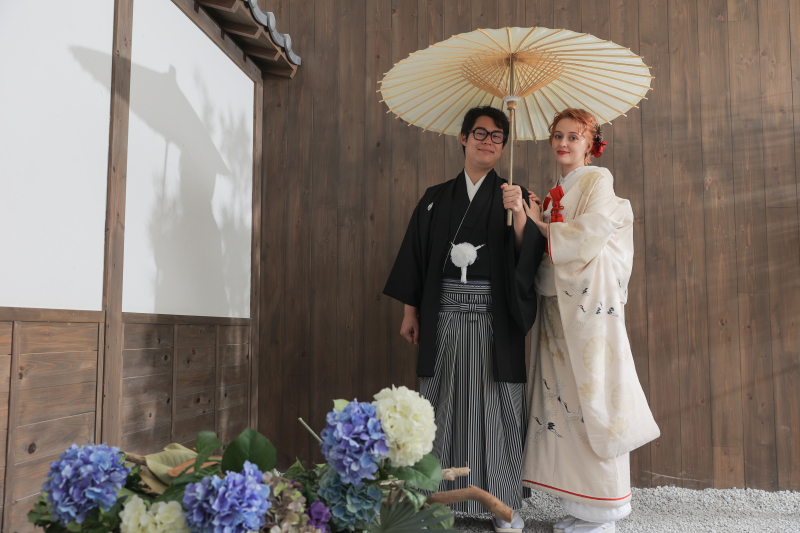 京都の宮大工監修!屋内庭園での撮影!!