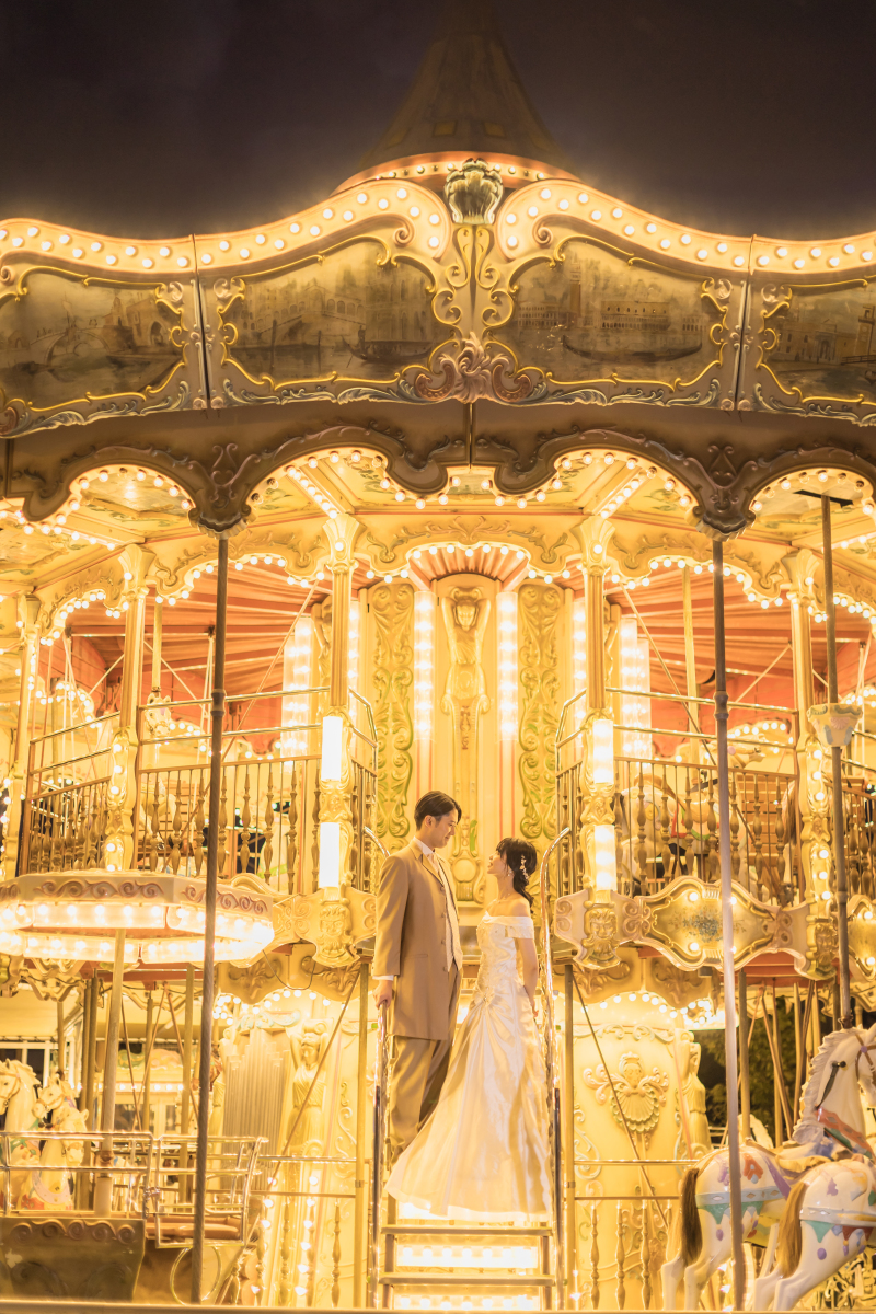 夜の遊園地ロケーション!
