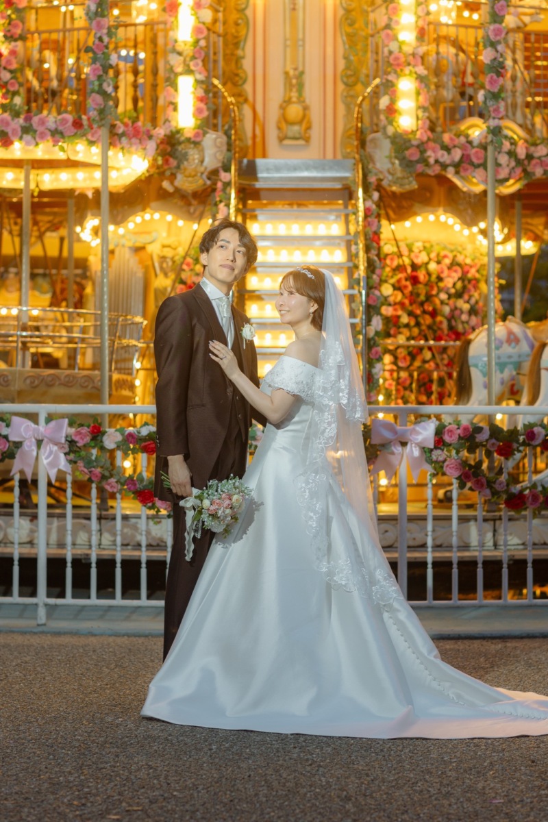 夏の遊園地撮影はいかがですか？【メリーゴーランドとローズガーデン】