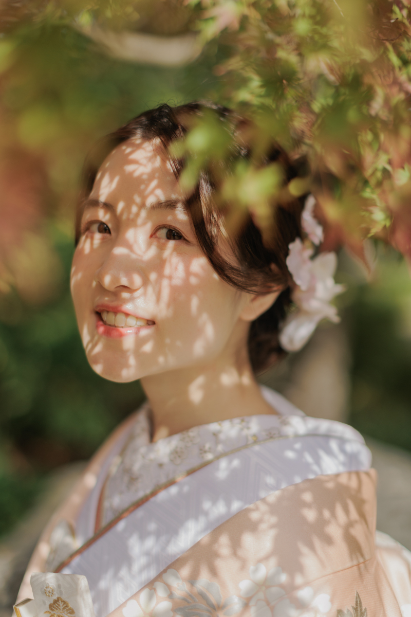 着物に合わせたヘアメイク