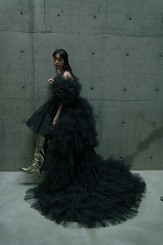 新作!ブラックミニドレス♩♩