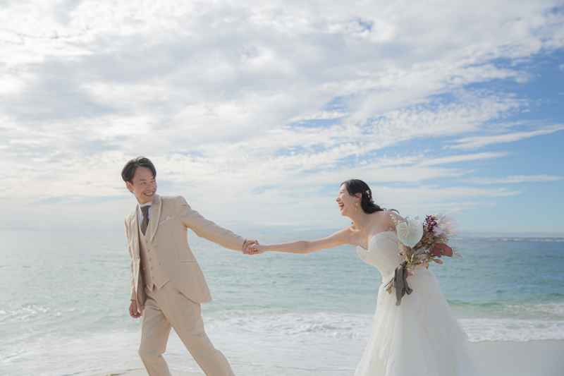 白良浜で迎えた特別な前撮りロケーション