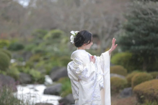 大仙公園での和装撮影