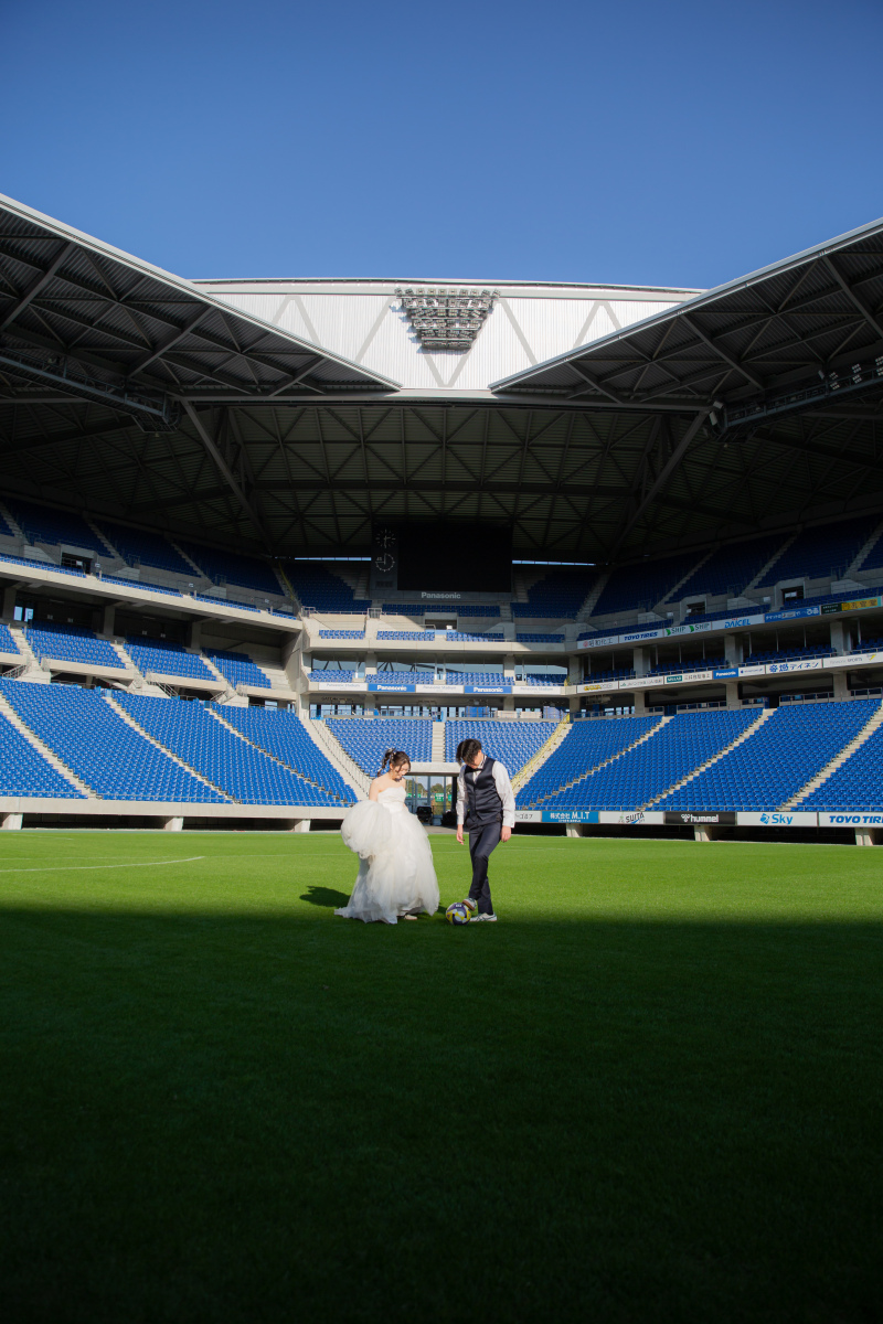 ガンバファンのおふたりの前撮り♡