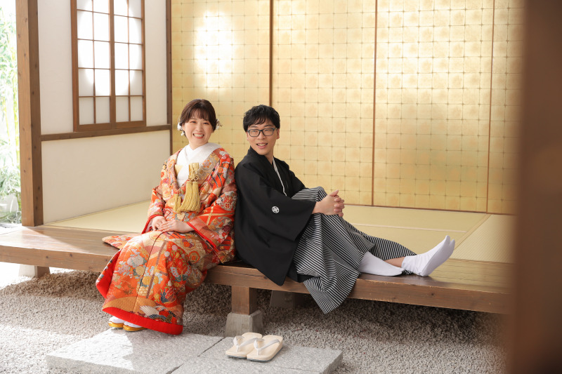 秋感満載!屋内スタジオで和装撮影!