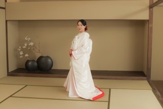 白無垢✖️洋髪綿帽子