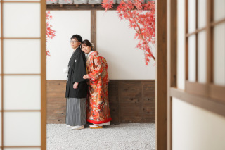 秋感満載!屋内スタジオで和装撮影!