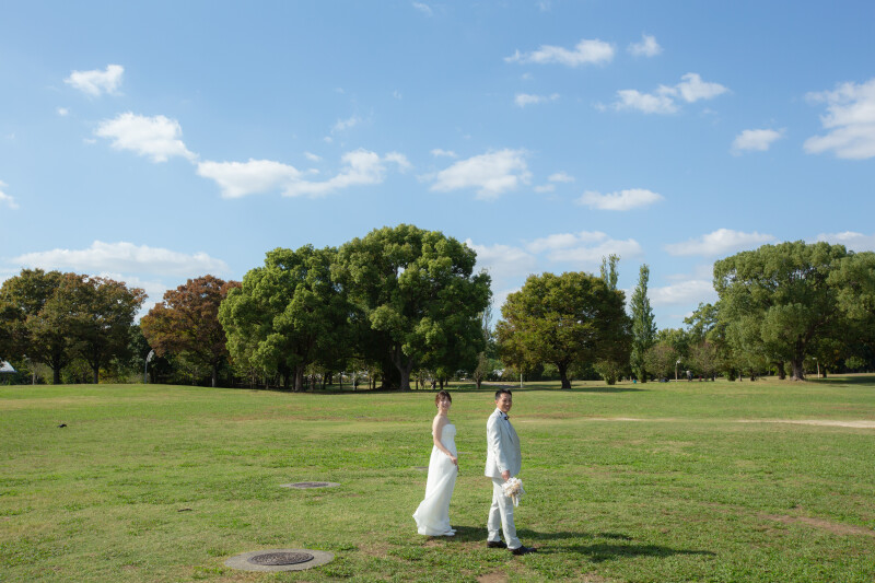 2025年コスモスとの撮影風景【鶴見緑地公園】