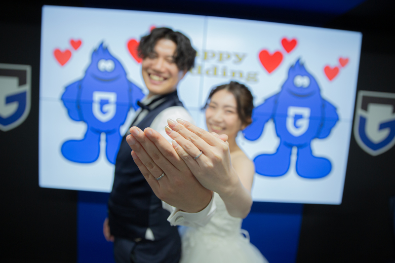 ガンバファンのおふたりの前撮り♡