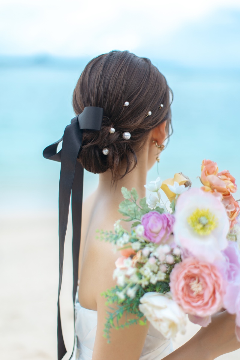 ブラックリボン×パール