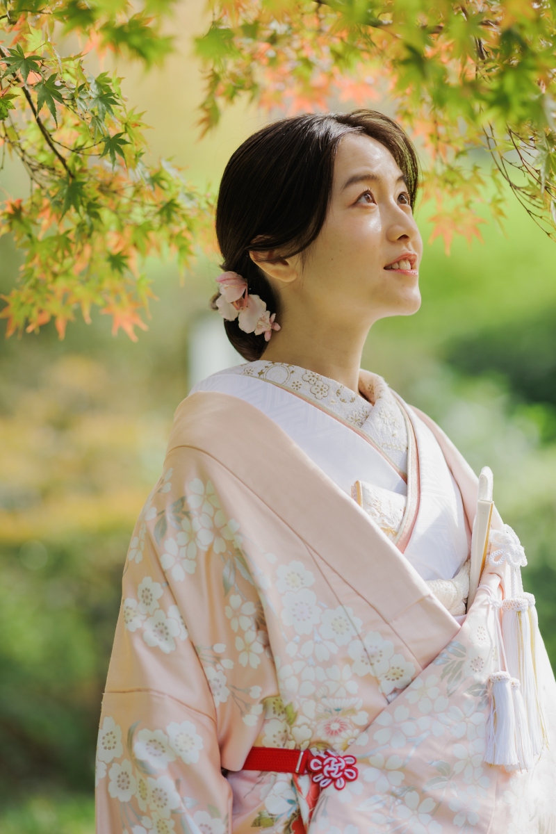 着物に合わせたヘアメイク