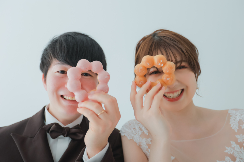 可愛いドーナツと一緒に♡