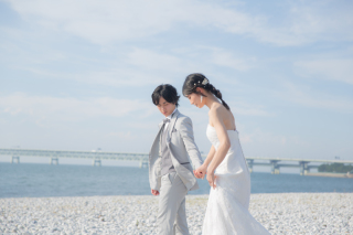 夢のビーチで前撮り!!