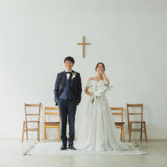 スタジオでチャペル風の写真を残そう！！