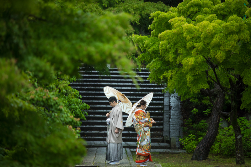 【伝統美×ロケーション】夏も秋も寺社仏閣で叶えるウェディングフォト