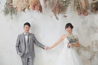 ドライフラワーのカジュアルで可愛いスタジオ