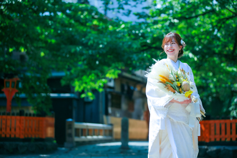 新緑美しい京都で、思い出に残るお写真を