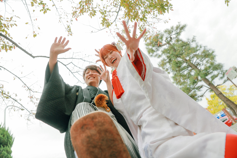 ワイワイ楽しく「祇園」前撮り^^
