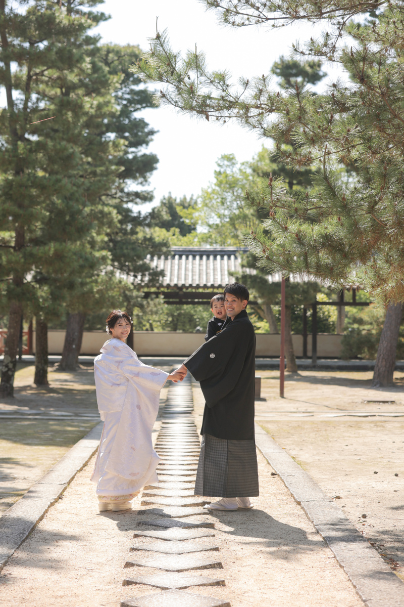 【萬福寺】でご家族揃っての和装撮影!