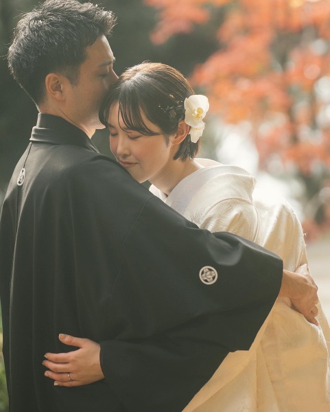 白無垢と綿帽子