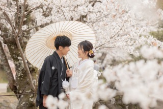 大好きなわんちゃんも一緒にロケーション撮影