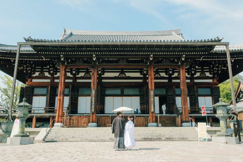 新緑と紅の美しいコラボ!【金戒光明寺】でのロケーションフォト