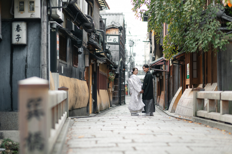 秋の京都・祇園で