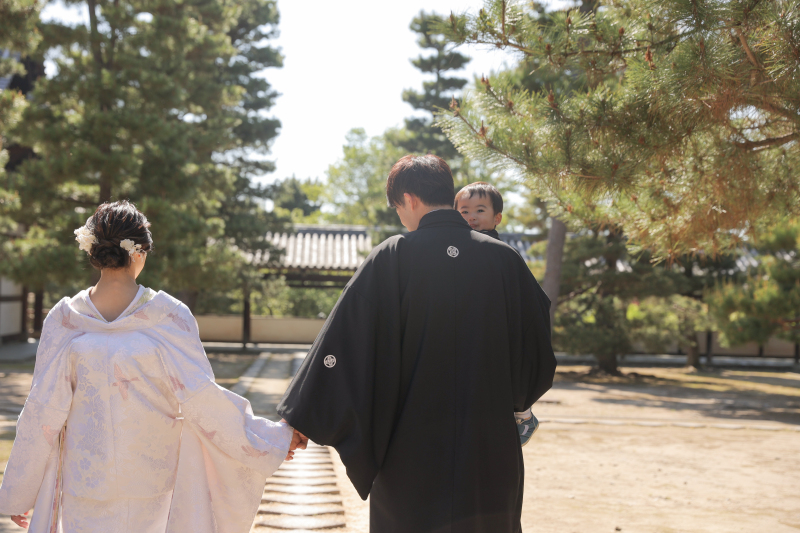 【萬福寺】でご家族揃っての和装撮影!
