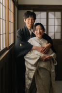 屋内庭園スタジオで2着撮影!