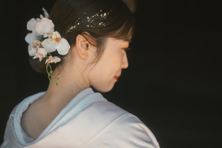 和装シニヨンスタイル