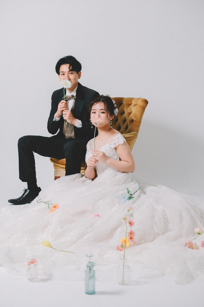 和装1点、洋装2点！　お花で彩るお二人の1日