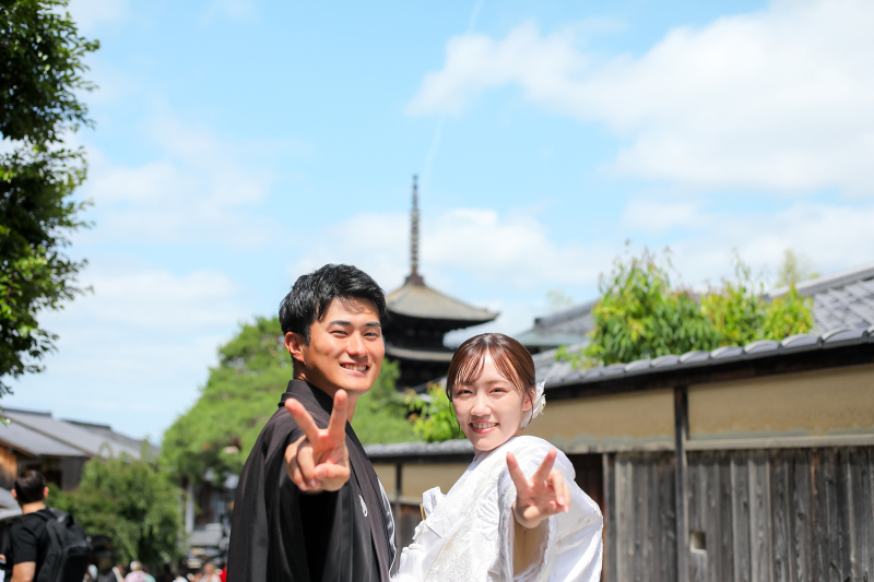 仲良く巡る 祇園の街